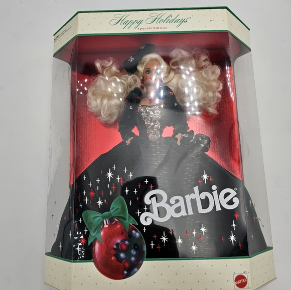 RARE Collectible 1992 Mattel Happy Holidays Barbie Special Edition NRFB #1429